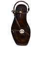 view 4 of 5 Dana Strappy Jelly Sandal in Brown