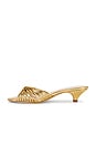 view 5 of 5 Dixie Strappy Kitten Heel Sandal in Gold