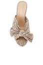 view 4 of 5 MULE PLISADO CON NUDO EMILIA in Champagne Shimmer