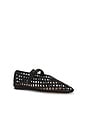 view 2 of 5 Junia Mary Jane Flat in Silver Metallic Woven Leather