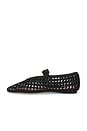 view 6 of 5 Junia Mary Jane Flat in Silver Metallic Woven Leather