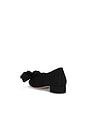 view 4 of 5 Noa Bow Flat in Black Moiré