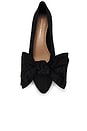 view 5 of 5 Noa Bow Flat in Black Moiré