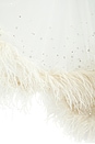view 5 of 7 VELO MESH SHORT WITH EMBROIDERY & FEATHERS in Cream