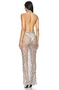 view 3 of 4 Sequin Mesh Gown in Silver