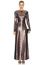 view 1 of 4 x REVOLVE Mirror Jersey Boatneck Gown in Metallic