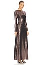 view 2 of 4 x REVOLVE Mirror Jersey Boatneck Gown in Metallic