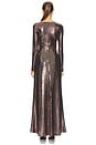 view 3 of 4 x REVOLVE Mirror Jersey Boatneck Gown in Metallic