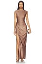 view 1 of 3 Ruched Gown in Cinder