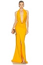 view 1 of 3 VESTIDO LARGO GOWN in Marigold