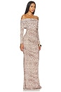 view 2 of 3 VESTIDO LARGO OFF THE SHOULDER  in Snow Leopard