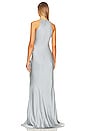 view 4 of 4 Halter Cowl Neck Gown in Dove