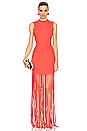 view 1 of 3 Fringe Dress in Hot Coral