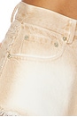 view 6 of 6 Pigment Denim Mini Short in Oat & Cream
