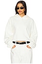 view 1 of 4 Cotton Cropped Sweatshirt in Off White