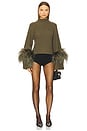 view 4 of 4 x REVOLVE Mock Neck Sweater in Olive Green