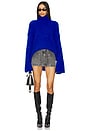 view 4 of 4 Alpaca Silk Oversized Sweater in Electric Blue