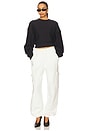 view 6 of 6 Cotton Jogger in Off White