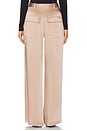 view 4 of 6 Satin Relaxed Pant in Oat