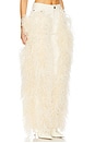 view 2 of 6 Denim Pant With Feathers in Cream