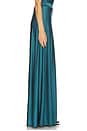 view 3 of 6 Shine Jersey Wide Leg Pant in Dark Teal