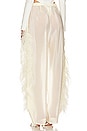 view 3 of 4 Textured Sheer Cupro Drawstring Pant W Ostrich in Cream