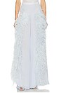 view 1 of 6 Wide Leg Pant With Feathers in Cloud