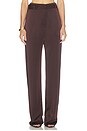 view 1 of 6 PANTALONES HIGH WAISTED BELTED in Chocolate