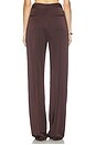 view 5 of 6 PANTALONES HIGH WAISTED BELTED in Chocolate