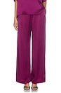 view 1 of 7 PANTALÓN SATIN RELAXED PLEATED in Berry