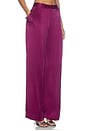 view 4 of 7 PANTALÓN SATIN RELAXED PLEATED in Berry