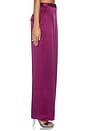 view 5 of 7 PANTALÓN SATIN RELAXED PLEATED in Berry