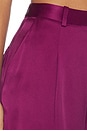 view 8 of 7 PANTALÓN SATIN RELAXED PLEATED in Berry