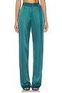view 1 of 6 Satin Belted Pant in Emerald