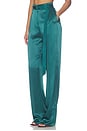 view 4 of 6 Satin Belted Pant in Emerald