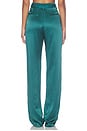 view 5 of 6 Satin Belted Pant in Emerald