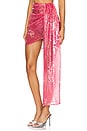 view 3 of 6 Sequin Drape Mini Skirt in Lotus