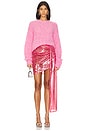 view 5 of 6 Sequin Drape Mini Skirt in Lotus