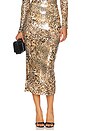 view 1 of 6 Leopard Sequin Skirt in Leopard Stretch Sequin