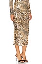 view 2 of 6 Leopard Sequin Skirt in Leopard Stretch Sequin