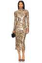 view 5 of 6 Leopard Sequin Skirt in Leopard Stretch Sequin