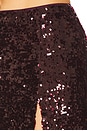 view 6 of 6 Sequin High Waist Slit Maxi Skirt in Mulberry
