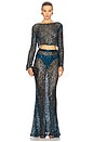 view 5 of 6 Net Paillette Maxi Skirt in Oz