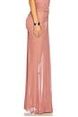 view 3 of 6 Mesh Ruched Maxi Skirt in Clay
