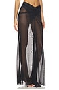 view 2 of 6 Ruched Maxi Skirt in Black