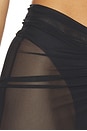 view 6 of 6 Ruched Maxi Skirt in Black