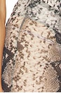 view 6 of 6 Mesh Ruched Maxi Skirt in Printed Python Mesh