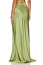view 3 of 4 Asymmetric Maxi Skirt in Olive
