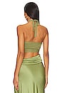 view 3 of 4 Wool Halter Top in Olive
