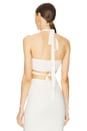 view 3 of 4 Criss Cross Halter in White